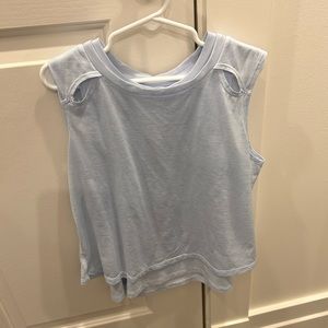 Athleta girl tank top blue medium